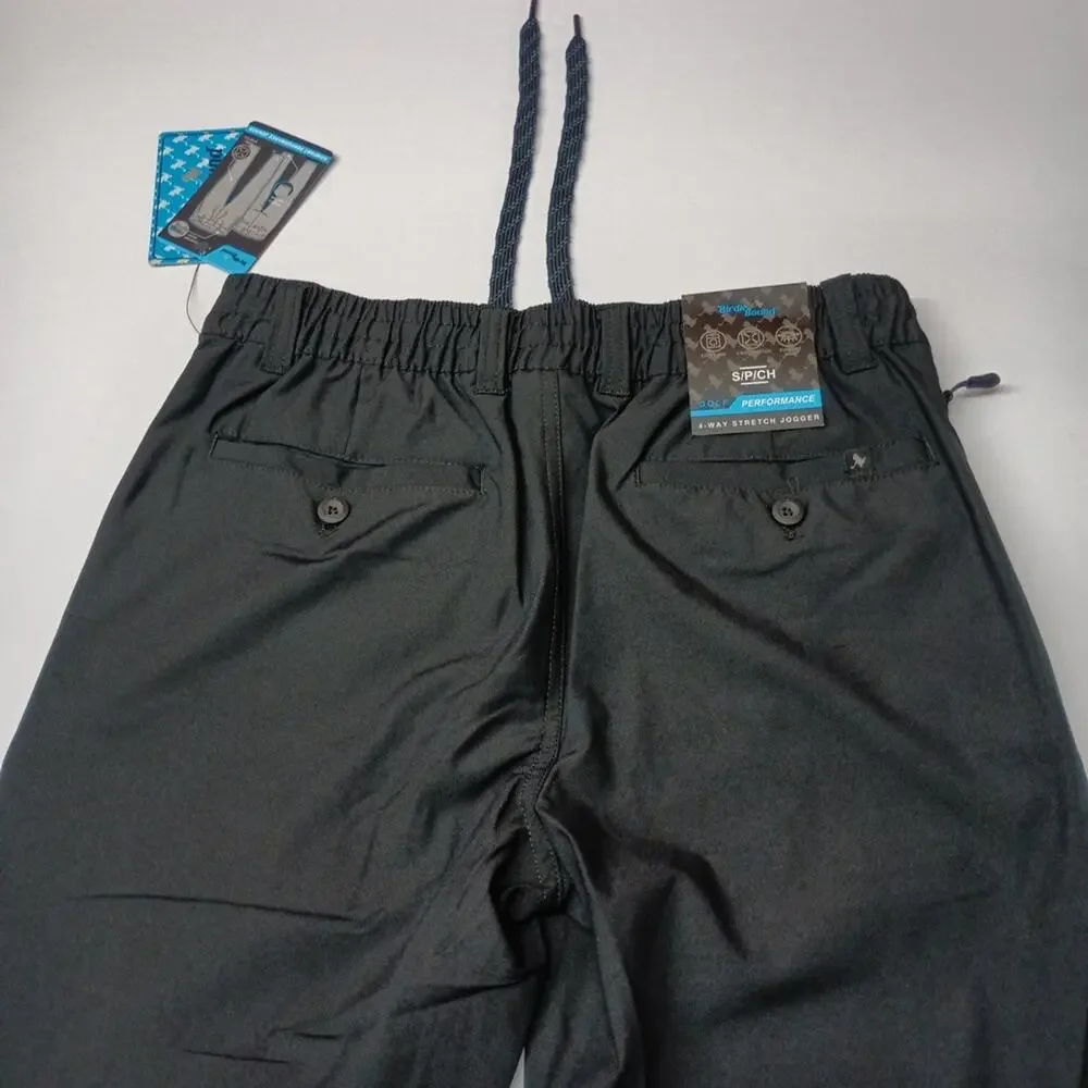 Birdie Bound Golf Joggers Men's S Black‎ Stretch Drawstring